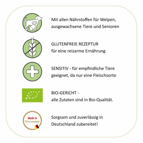 Hund Hundefutter Nassfutter BIO Gans Im Glück 200g 6 Stück -4- Anifit